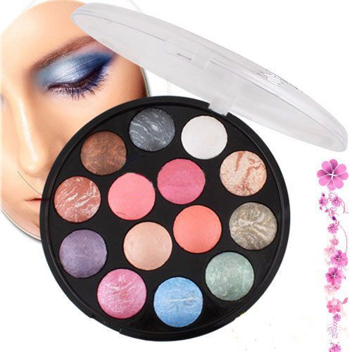 Paleta Redonda de Sombras 14 cores shimmer.'