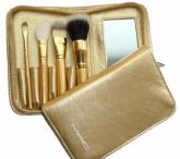 kit 4 Pincéis dourados (Réplica mac).'