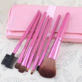 Kit 7 Pincéis Rosa.'