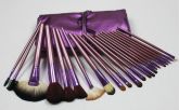 Kit de 22 pincéis - Roxo Metálico.'