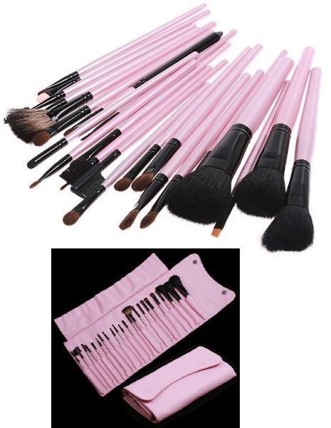 Kit 23 Pinéis rosa.'