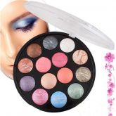 Paleta Redonda de Sombras 14 cores shimmer.'