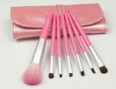 Kit 7 Pincéis Emily Rosa - Acompanha Case.'