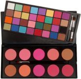 Paleta 32 sombras Matte + 10 blushes.'