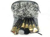 Kit 10 Pincéis com Estojo Floral - Réplica Mac.'